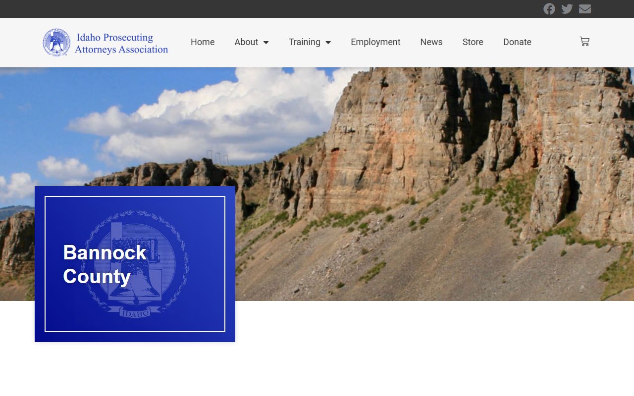Bannock County arrest records and court charges prosecutor profile screenshot